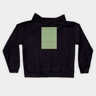 Pattern waves edgy Kids Hoodie